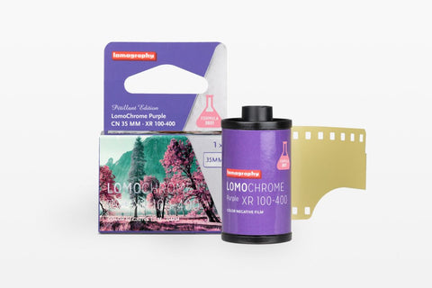 2021 LomoChrome Purple Pétillant 35 mm ISO 100–400 Color Negative Film (36 Exposures)